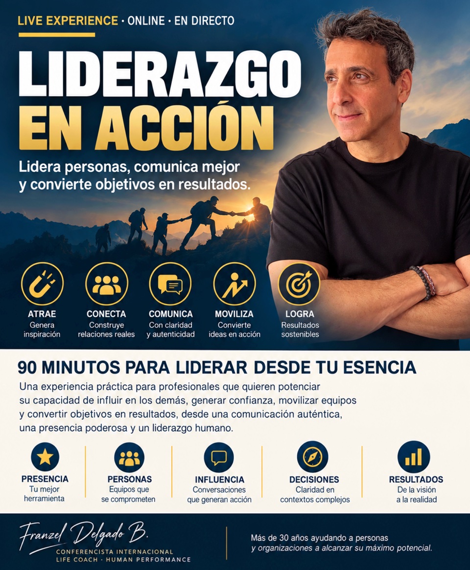 Cartel de Liderazgo en Acción — Live Experience